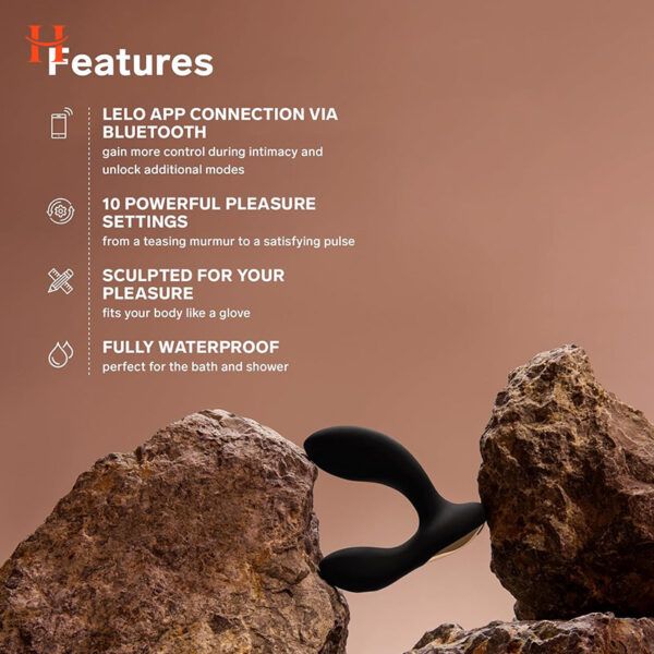Lelo - Hugo 2 Rechargeable Waterproof Silicone App Controlled Prostate Massager - Image 3