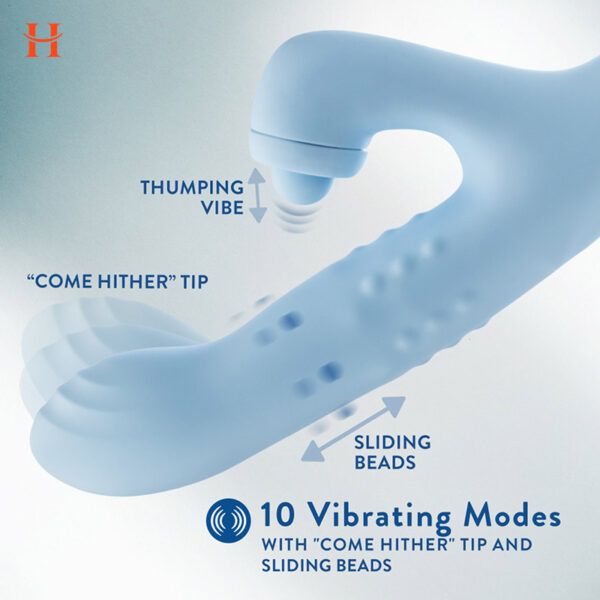 Blush - Devin G Spot Clitoral Dual Stimulation Rabbit Vibrator - Image 3