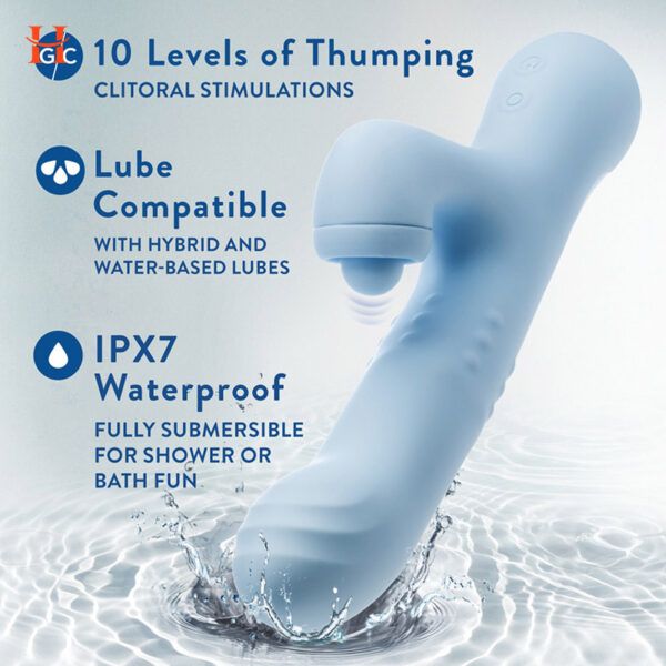 Blush - Devin G Spot Clitoral Dual Stimulation Rabbit Vibrator - Image 4
