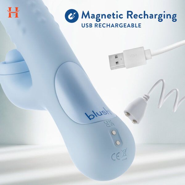 Blush - Devin G Spot Clitoral Dual Stimulation Rabbit Vibrator - Image 5
