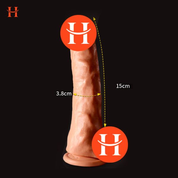 Jeusn - The Rock Silicone Dildo with Suction Cup Base - Image 3
