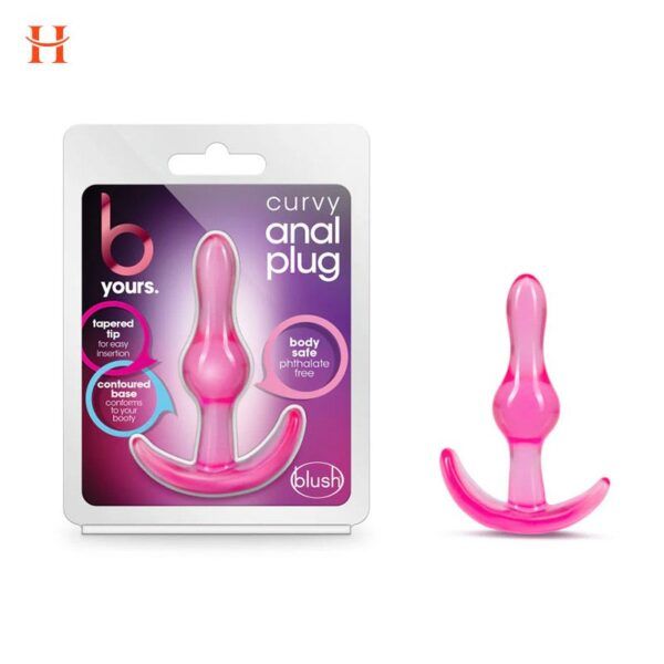 Blush - B Yours - Curvy Anal Plug - Pink - Image 2