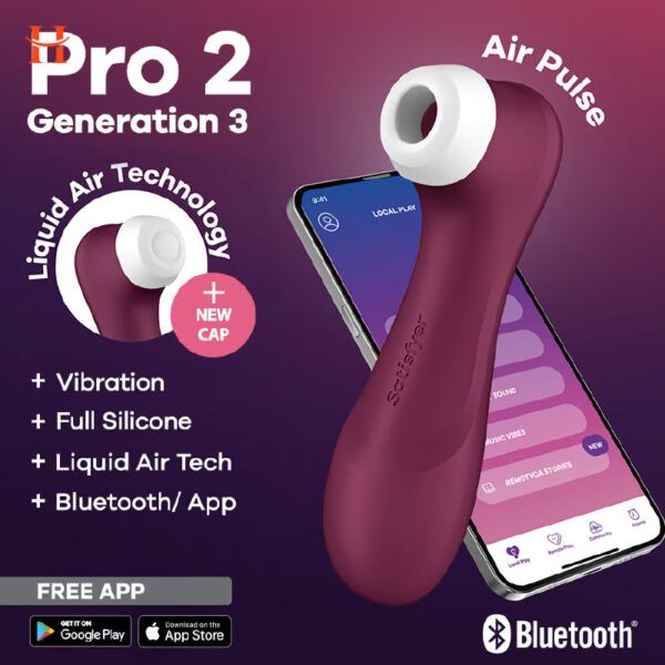 Satisfyer - Pro 2 Generation 3 Vibrator Red with Connect App - Image 2