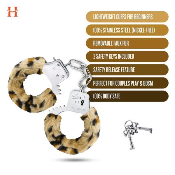 Blush - Temptasia Beginner Cuffs Leopard - Image 2